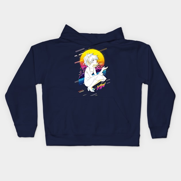 Darker than Black Yin Kids Hoodie by 80sRetro